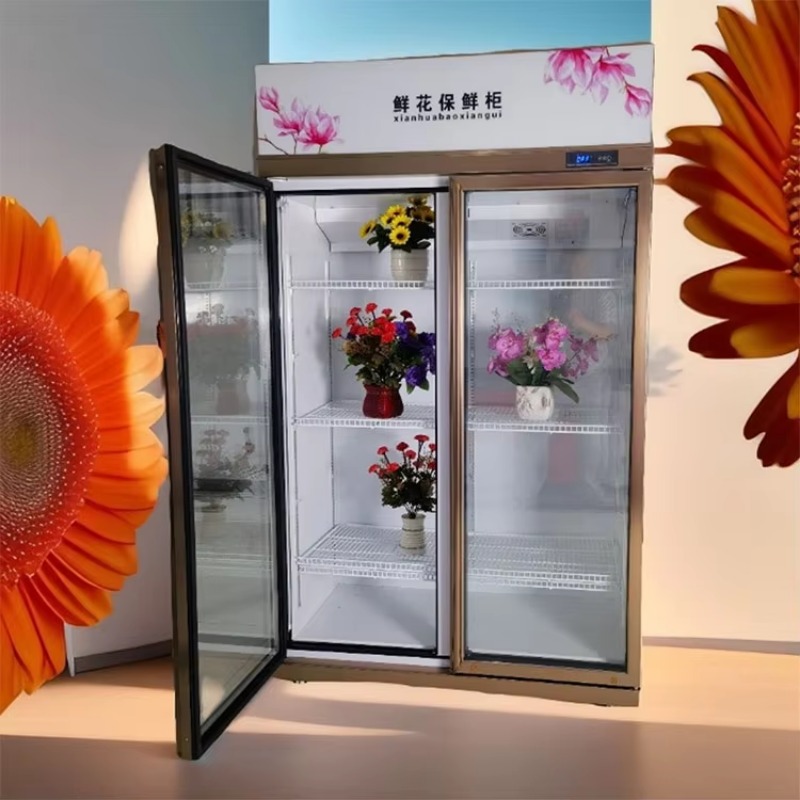 Refrigerated Display Case - Soğutmalı Çiçek Vitrini Çiçek Otomatı Buzdolabı