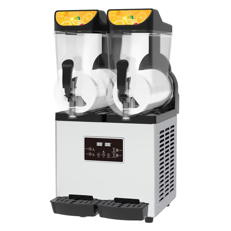 Slushy Machine - 2 Tanklı 15L Smoothie Makinesi, Slushy