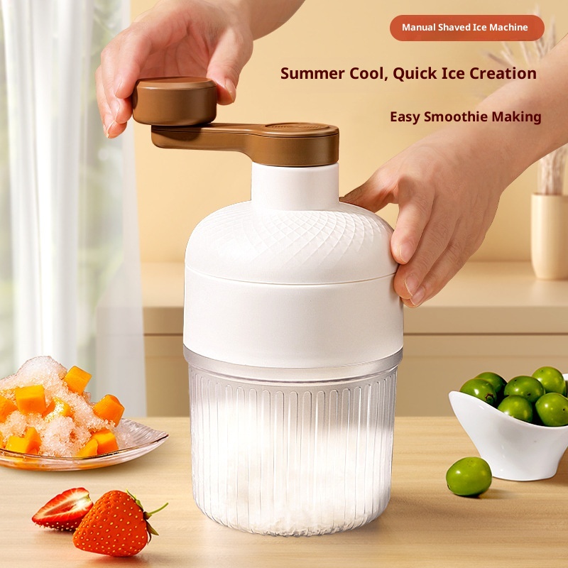 Slushy Machine - Taşınabilir Manuel Buz Yapma Makinesi Seti,