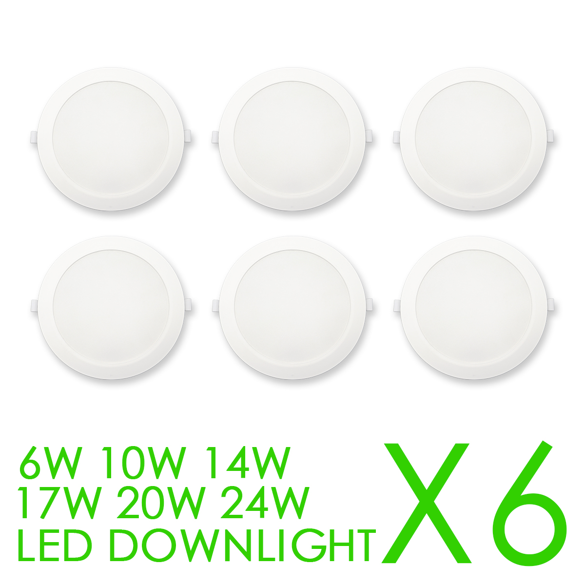 Commercial Kitchen Lighting - 6 adet titreşimsiz ultra ince Led