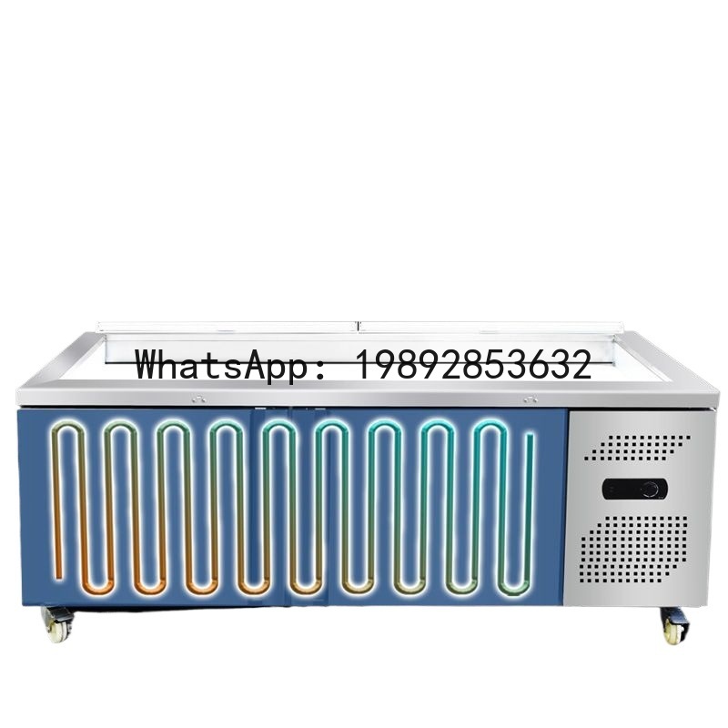 Refrigerated Display Case - Deniz ürünleri buzlu teşhir dolabı, buharlı
