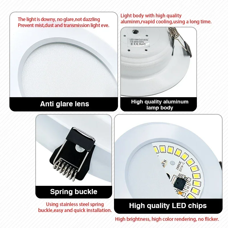 LED Downlight 3W 5W 7W 9W 12W  - Commercial Kitchen Lighting incelemesi ve fiyatı