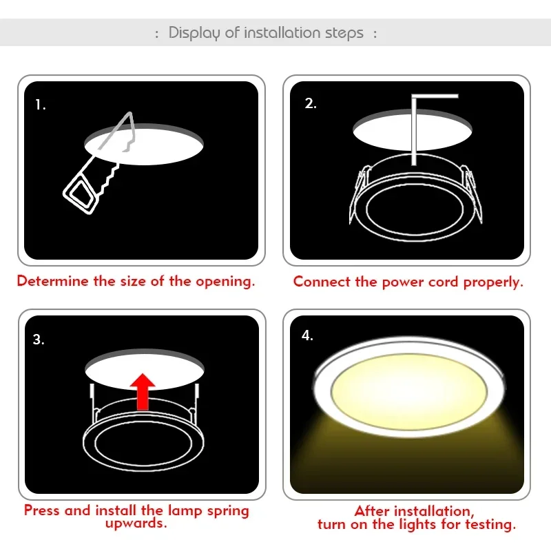 LED Downlight 3W 5W 7W 9W 12W  - Commercial Kitchen Lighting incelemesi ve fiyatı