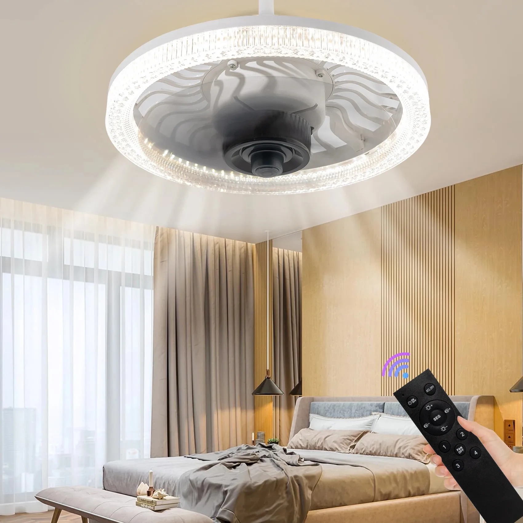 Akıllı LED tavan vantilatörü ı - Commercial Kitchen Lighting incelemesi ve fiyatı
