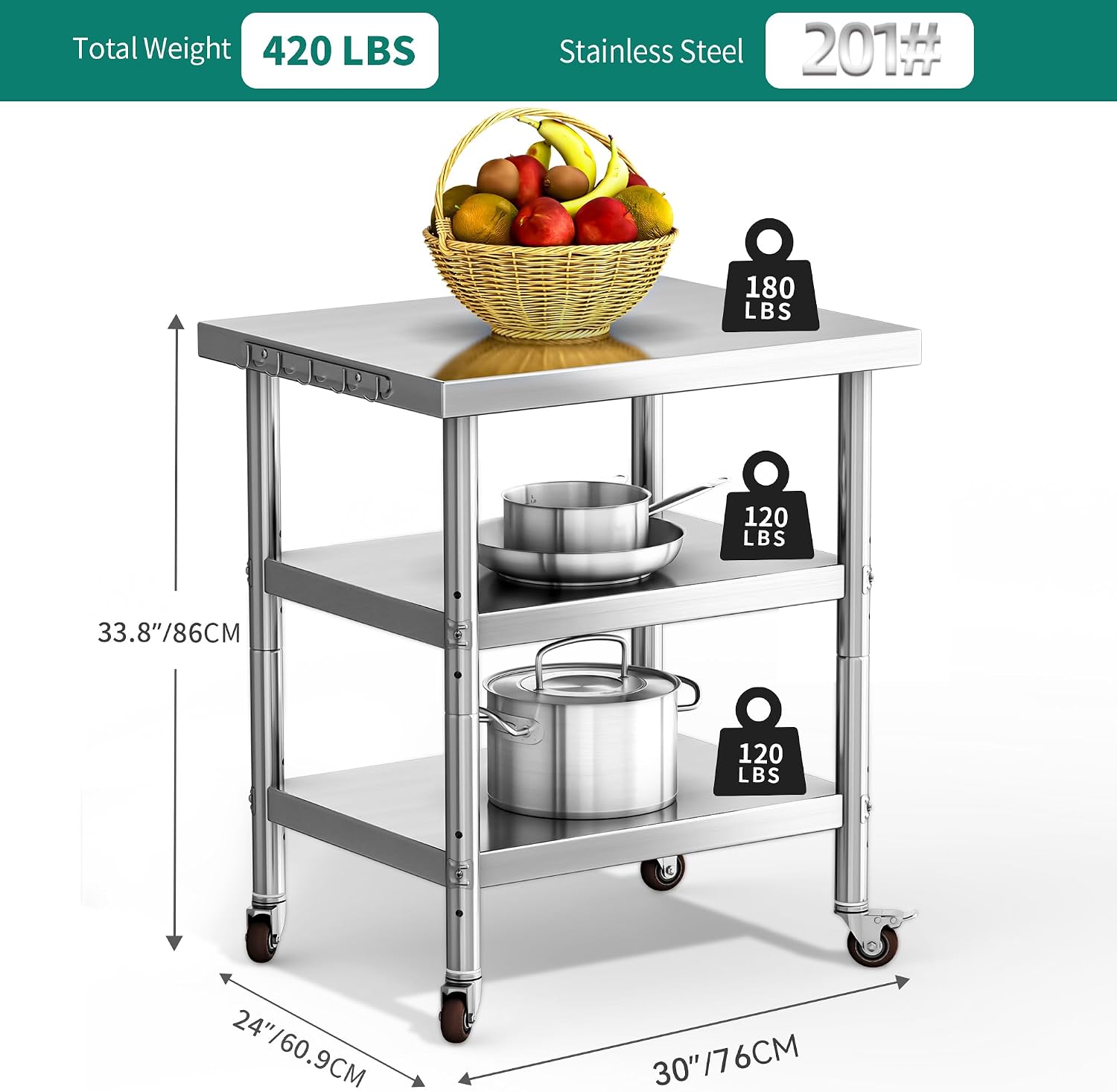 Paslanmaz Çelik Yemek Hazırlık - Commercial Kitchen On Wheels incelemesi ve fiyatı