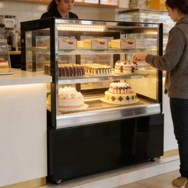 Özel Tasarım Dik Açılı Camlı P - Refrigerated Display Case incelemesi ve fiyatı