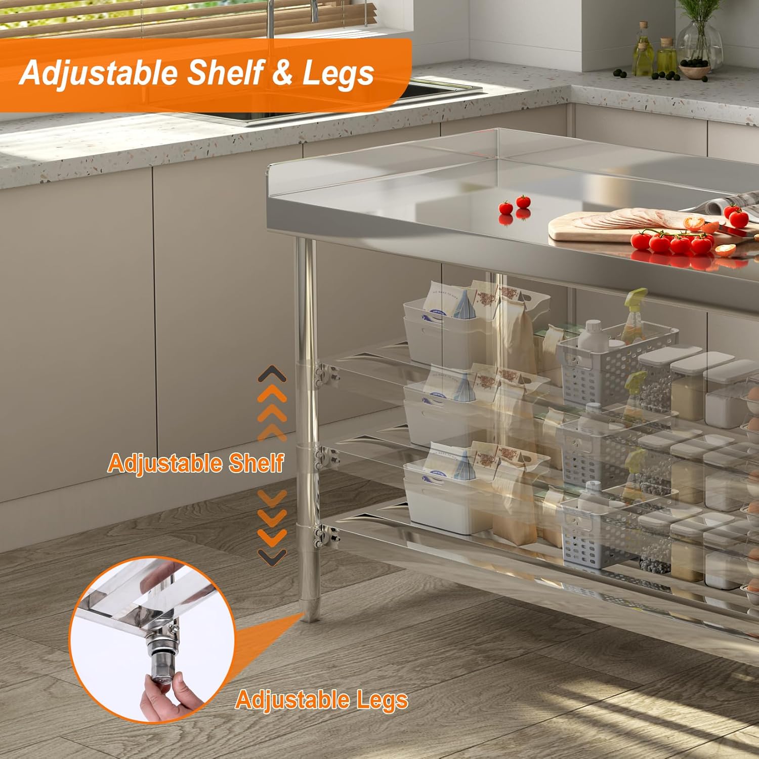 Paslanmaz Çelik Çalışma Masası - Commercial Kitchen Backsplash incelemesi ve fiyatı